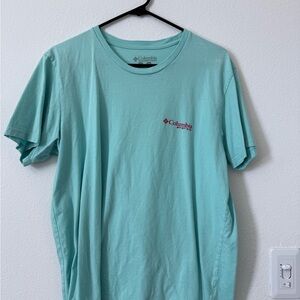 Columbia Men's Light Blue Short Sleeve Tee